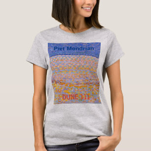 Piet Mondriaan schilderen Dune III Vrouwenvrouwen T-shirt