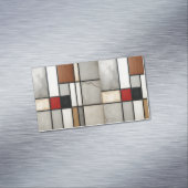 Piet Mondriaan Vintage Magnetisch Visitekaartje (Voorbeeld)