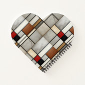 Piet Mondriaan Vintage Notitieboek (Achterkant)