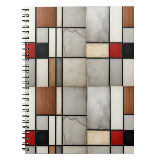 Piet Mondriaan Vintage Notitieboek (Voorkant)