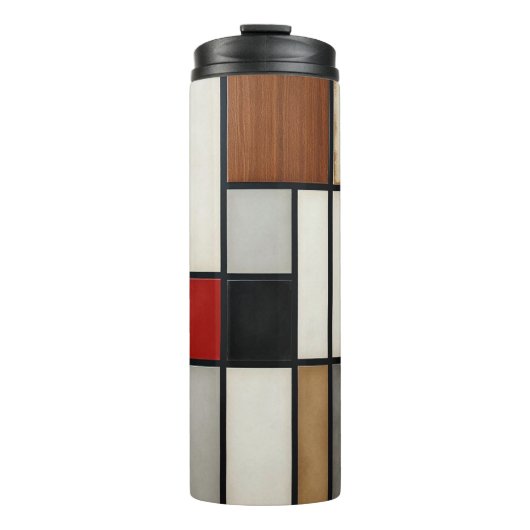 Piet Mondriaan Vintage Thermosbeker (Voorkant)