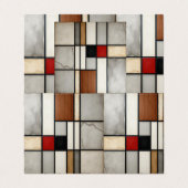 Piet Mondriaan Vintage Visitekaartje (Buitenkant ongevouwen)