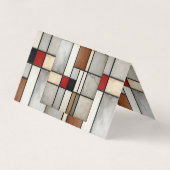 Piet Mondriaan Vintage Visitekaartje (Achterkant)
