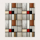 Piet Mondriaan Vintage Visitekaartje (Binnenkant ongevouwen)