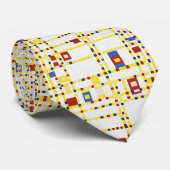 Piet Mondriaan's Broadway Boogie Woogie Stropdas (Opgerold)