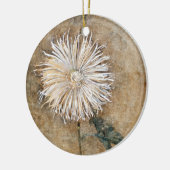 Piet Mondriaan's Chrysant - Tijdloze elegantie Keramisch Ornament (Links)