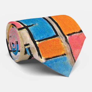 Piet Mondriaans kunst stropdas - Krachtig & Tijdlo