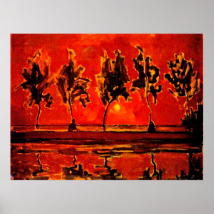 Piet Mondriaanse kunst, Trees van de Geine bij Moo Poster