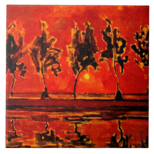 Piet Mondriaanse kunst, Trees van de Geine bij Moo Tegeltje