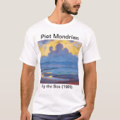 Piet Mondriaanse minimalistische schildering door  T-shirt (Voorkant)