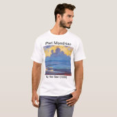 Piet Mondriaanse minimalistische schildering door  T-shirt (Voorkant volledig)
