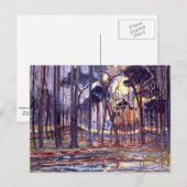 Piet Mondriaanse schilderij, Forest Briefkaart (Voorkant / Achterkant)