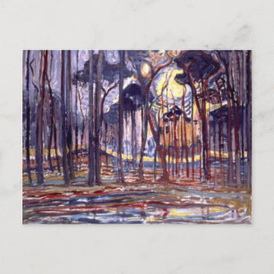 Piet Mondriaanse schilderij, Forest Briefkaart