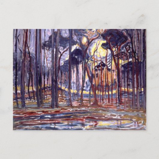 Piet Mondriaanse schilderij, Forest Briefkaart (Voorkant)