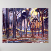 Piet Mondriaanse schilderij, Forest Poster (Voorkant)