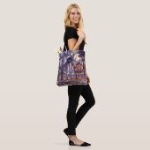 Piet Mondriaanse schilderij, Forest Tote Bag (Op model)