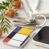 Piet Mondrian-1306 Sleutelhanger (Voorkant Rechts)