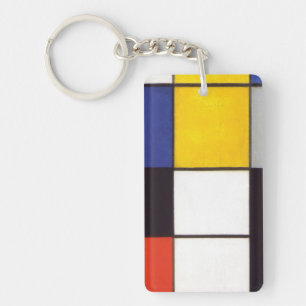 Piet Mondrian-1306 Sleutelhanger