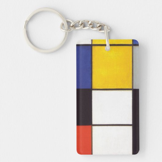 Piet Mondrian-1306 Sleutelhanger (Voorkant)