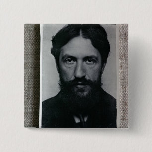 Piet Mondrian (1872-1944), c.1910 (foto) Vierkante Button 5,1 Cm