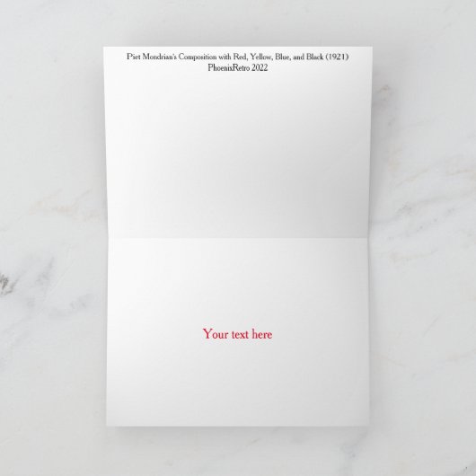 Piet Mondrian Abstract (Binnen)