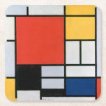 Piet Mondrian Abstract Kartonnen Onderzetters<br><div class="desc">Samenstelling met Rood,  Geel,  Blauw en Zwart (1921) door Piet Mondrian. Één van een groot collectie van de  en originele design van design uit Retro Phoenix.</div>