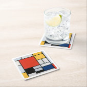 Piet Mondrian Abstract Kartonnen Onderzetters (Insitu)