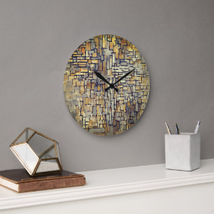 Piet Mondrian Abstracte Kunst Grote Wandklok