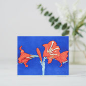 Piet Mondrian - Amaryllis Fine Art Flower Painting Briefkaart (Staand voorkant)