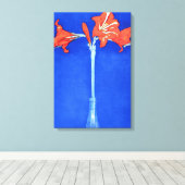Piet Mondrian - Amaryllis Fine Art Flower Painting Canvas Afdruk (Insitu (Houten vloer))