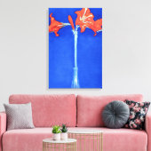 Piet Mondrian - Amaryllis Fine Art Flower Painting Canvas Afdruk (Insitu (Woonkamer))