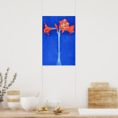 Piet Mondrian - Amaryllis Fine Art Flower Painting Poster (Keuken)