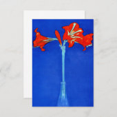 Piet Mondrian Amaryllis Save The Date (Voorkant / Achterkant)