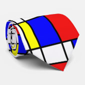 Piet Mondrian Art Style Modern Bright kleuren Stropdas (Opgerold)