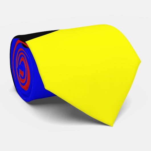 Piet Mondrian Art Style Modern Bright kleuren Stropdas (Opgerold)