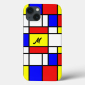 Piet Mondrian Art Style Modern Helderkleurig Case-Mate iPhone Case (Achterkant)