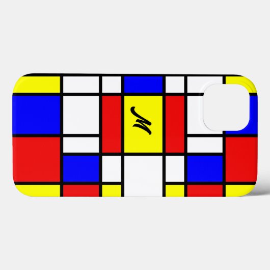 Piet Mondrian Art Style Modern Helderkleurig Case-Mate iPhone Case (Achterkant (horizontaal))