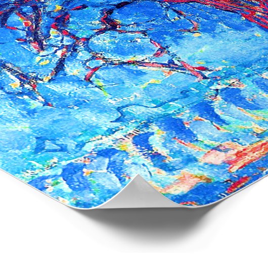 Piet Mondrian - Avond (avond) De Rode Boom Poster (Hoek)