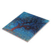 Piet Mondrian, Avond: De rode boom Tegeltje (Zijkant)