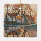 Piet Mondrian - Boerderij Near Duivendrecht Keramisch Ornament (Achterkant)