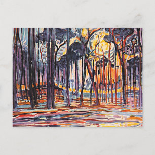 Piet Mondrian, bossen bij Oele, Briefkaart