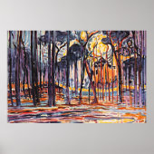 Piet Mondrian, bossen bij Oele, Poster (Voorkant)