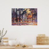 Piet Mondrian, bossen bij Oele, Poster (Keuken)