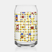 Piet Mondrian Broadway Boogie Woogie Abstracte Kun Blikvorm Glas (Links)