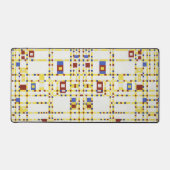Piet Mondrian Broadway Boogie Woogie Abstracte Kun Bureaumat (Voorkant)