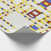 Piet Mondrian Broadway Boogie Woogie Abstracte Kun Cadeaupapier (Hoek)