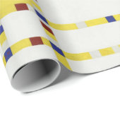 Piet Mondrian Broadway Boogie Woogie Abstracte Kun Cadeaupapier (Rol Hoek)