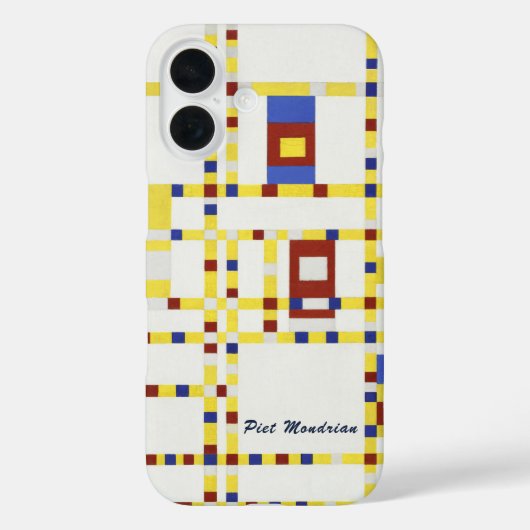 Piet Mondrian Broadway Boogie Woogie Abstracte Kun Case-Mate iPhone Case (Achterkant)