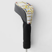 Piet Mondrian Broadway Boogie Woogie Abstracte Kun Golfheadcover (Schuin)