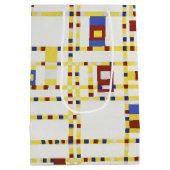 Piet Mondrian Broadway Boogie Woogie Abstracte Kun Medium Cadeauzakje (Achterkant)